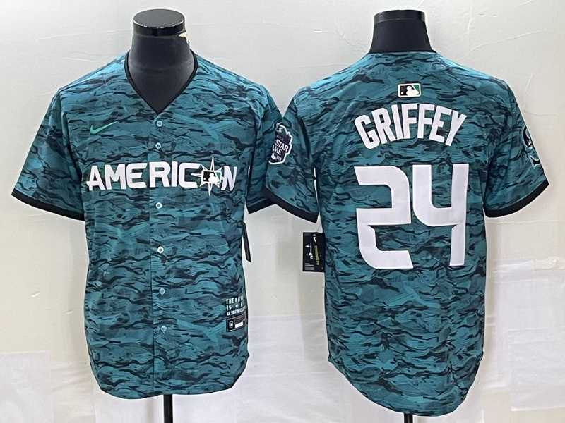 Men%27s Seattle Mariners #24 Ken Griffey Teal 2023 All Star Cool Base Stitched Jersey1->cincinnati reds->MLB Jersey